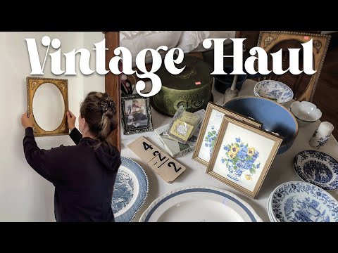 LARGE Second Hand Shopping Haul (vintage & antiques) + Style My Haul with Me!