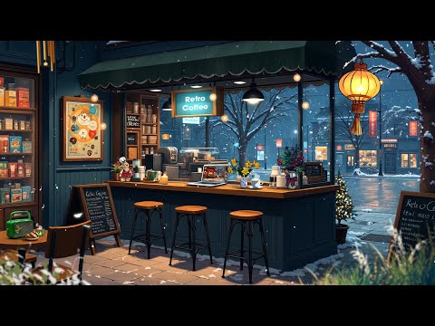 Cozy Christmas 🎄 Winter in 90' Tokyo Street & Chil Lofi Hip Hop to make Warm Soul ~ Study/Chill Time