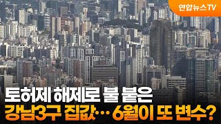 토허제 해제로 불 붙은 강남3구 집값…6월이 또 변수? / 연합뉴스TV (YonhapnewsTV)