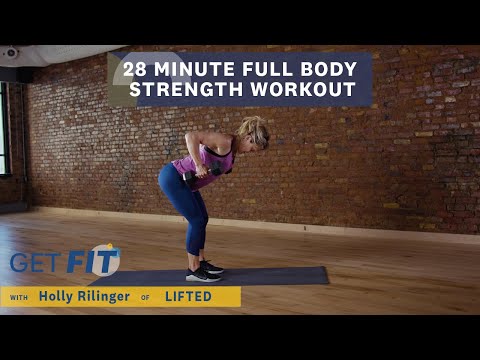 28 Minute Full-Body Strength with Holly Rilinger, creator of LIFTED | Get Fit | Livestrong.com