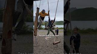 An amazing playground in Switzerland! Great place for some family photos. 😂