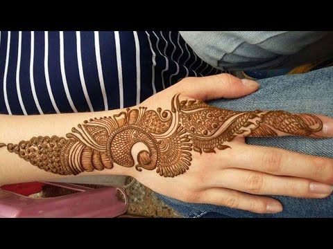 Back hand mehndi designs - New Stylish Arabic Mehndi Design - Beautiful and Easy Mehndi Design