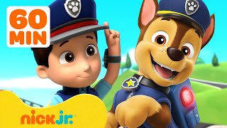 PAW Patrol Chase's Best Moments! 💥 60 Minute Compilation | Nick Jr.