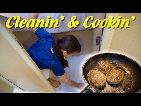 Cleanin' & Cookin'  船の掃除をしてランチしました🍽