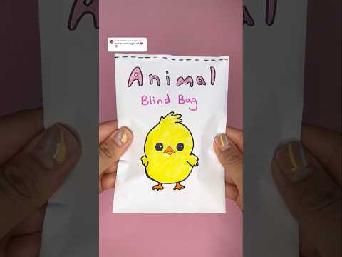 Cute Animal blind bag ! #blindbag #papercraft #papersquishy #diycrafts #diy #asmrunboxing #asmr