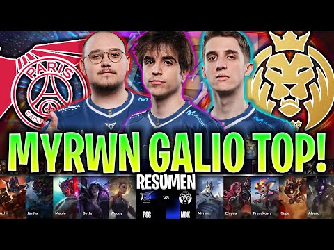 MYRWN SACA GALIO TOP EN EL MUNDIAL!😱 | PSG vs MDK RESUMEN SWISS STAGE WORLDS 2024 LVP ESPAÑOL