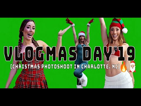 VLOGMAS DAY 19 (Christmas Phootshoot in Charlotte, NC)