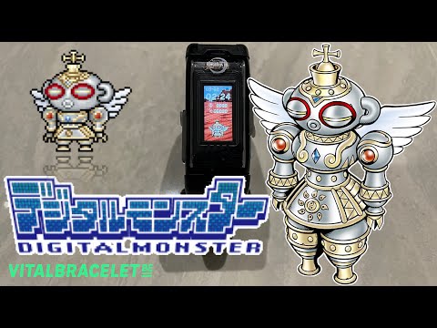 DIGIMON Vital Bracelet BE - SHAKKOUMON || BEMemory D-3 White and Yellow DiM Log #8