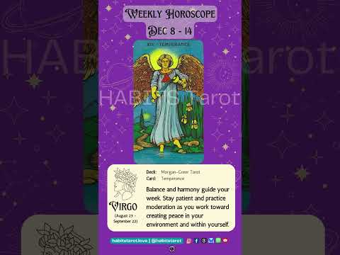 Virgo Weekly Horoscope | Dec 8-14 #horoscope #virgotarotreading #astrology #earthsignstarot #virgo