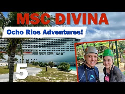 MSC Divina: Ziplining and the Dunn’s River Falls experience in Jamaica! | PART 5, October 2022