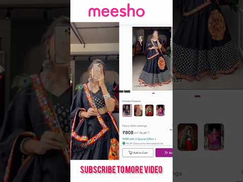 Meesho lehenga haul same dress collection on Meesho #shorts #youtubeshorts #meesho