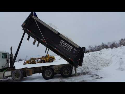 Jake Boyd dumping snow