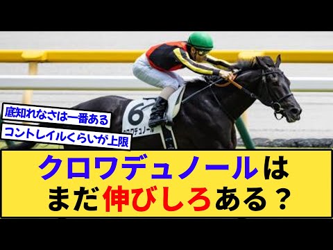 【競馬】クロワデュノールはまだ伸びしろある？