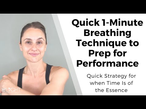 Quick 1-Minute Breathing Preparation for Public Speaking, Presenting & Performing