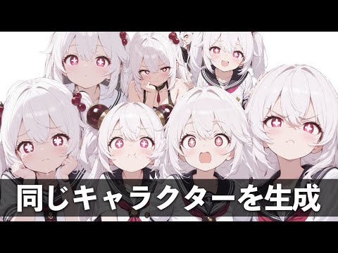 【解説②】画像生成 AI で同じキャラを生成する「初心者から中級者向け」