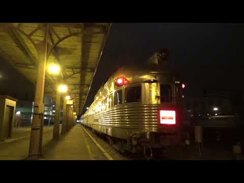 Amtrak California Zephyr # 5 leaving Omaha, NE with 3 original Zephyr private cars