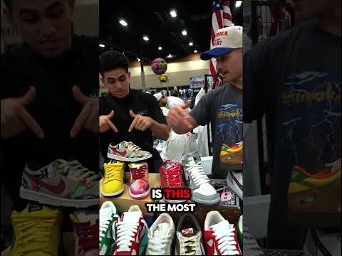 MOST EXPENSIVE TABLE AT SNEAKERCON  #jordan1bred #basketballshoes #basketballequipment #fashion #AJ1