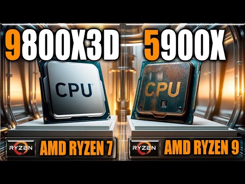 9800X3D vs 5900X Benchmarks - Gaming Benchmarks / Applications Tests