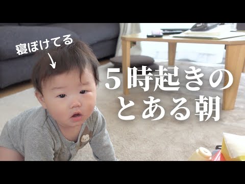 早起きすぎる息子と過ごす~お出かけ前の朝~【生後7ヶ月】【モーニングルーティン】