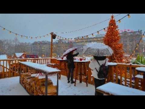 Snowy ZURICH SWITZERLAND ✨ All Christmas Markets ❄️ City Center & Bahnhofstrasse Walking tour 4K