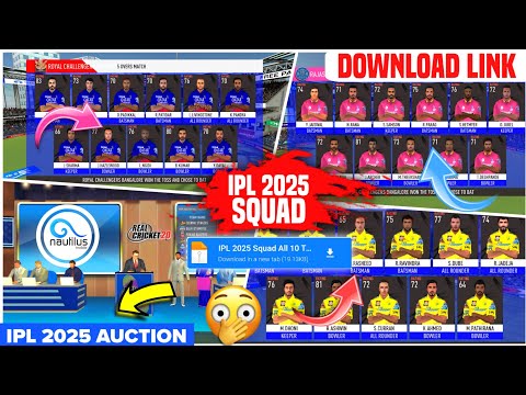 Game Changer 5 IPL 2025 Auction Squad Update | Full Download Process | Game Changer 5 Squad Update