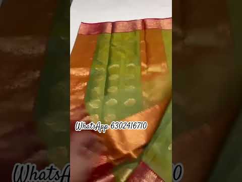 pure chenderi pattu saree Order for 6302416710#trendingshorts #trending #handloom #saree #order