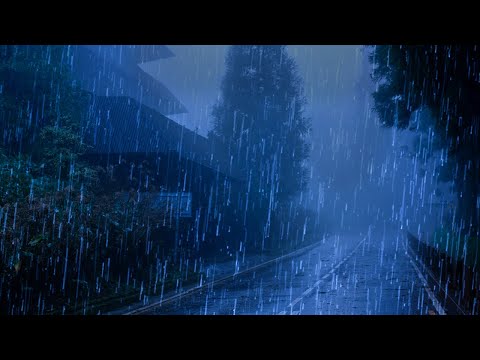 99% Relax to Fall Asleep Immediately ⚡ Heavy Rain & Big Thunder Sounds for Sleep, Remove Anxiety