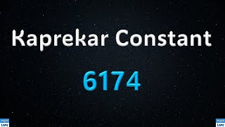 Kaprekar Constant