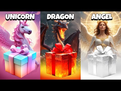 Choose Your Gift! 🎁 Unicorn, Dragon or Angel? 🦄🌈🐲👼