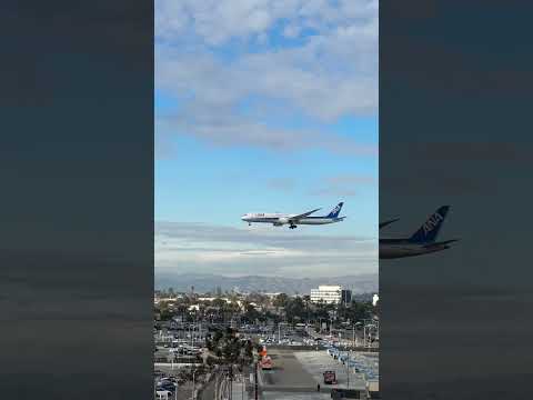 ANA Boeing 787-9 landing at LAX! #shorts