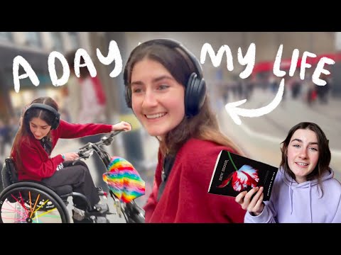 A DAY IN MY LIFE  | books, shopping as a wheelchair user & a queer open mic night 🌈