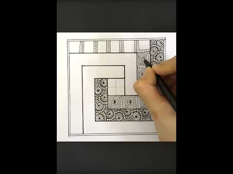 3D Square Mandala Art | Deep Steps Illusion Mandala Drawing, #shorts #drawing  #art