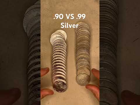 Do you prefer 90% or 99%? #coin #silverstacking #silvercoins #investment #coincollecting #dollar