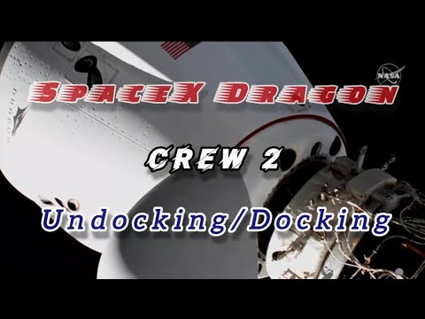 SpaceX Dragon Crew 2: Undocking/Docking, Relocating Maneuver Condensed(Remix)