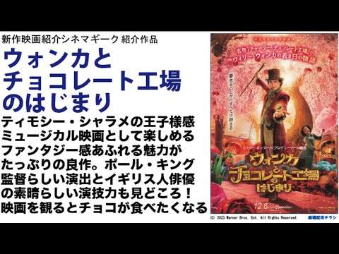 ウォンカとチョコレート工場のはじまり ティモシー・シャラメのかっこかわいい王子様キャラが爆発！もう楽しい楽しすぎるミュージカル映画