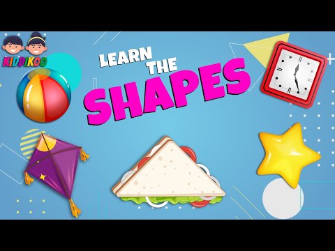 Shapes - Names of Shapes - Geometry Shapes For Kids - Geometric Shapes - Kiddikoo