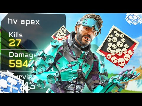 SOLO Mirage and 27 KILLS & 5,900 Damage Apex Legends Gameplay