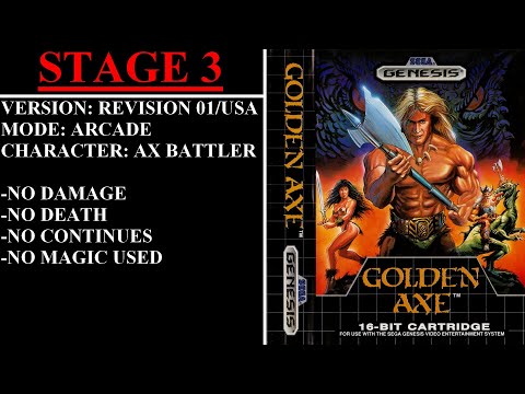 Golden Axe [Rev 01/USA] (Sega Genesis) - (Stage 3 | Arcade Mode)