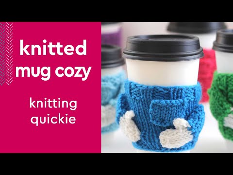 My Adorable Mug Cozies #shorts #knittingpattern #giftidea