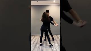 Bachata tutorial. Wave forward and backward in "T" position #bachata #bachatasensual #bachataclass