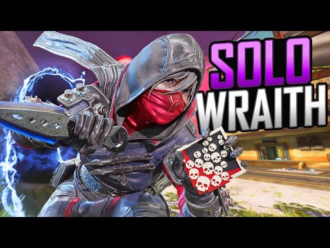 SOLO Wraith 24 KILLS and 4,900 Damage Apex Legends Gameplay