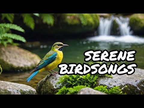 Melodic Avian Serenade: Bird Songs & Serene Water Stream for Relaxation