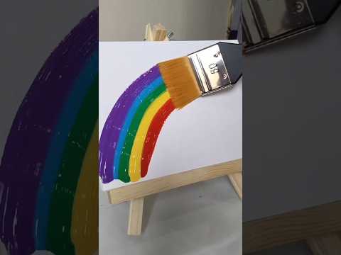 🌈❤️✨rainbow painting ( pt.2) | subscribe #drawpretty #art #shortsvideo #acrylicpainting #painting