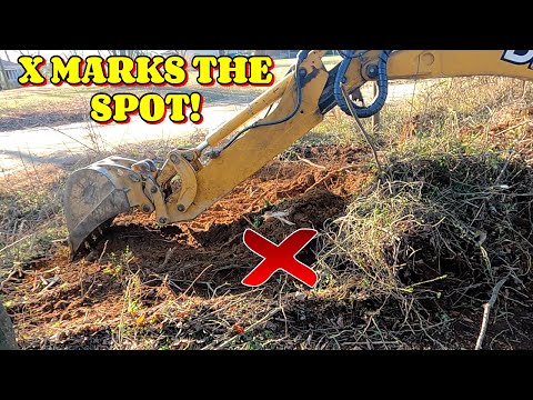 DODGING THE MUD HOLES TO GET THIS CLEARED. farm, tiny house, homesteading,   RV life, RV living|