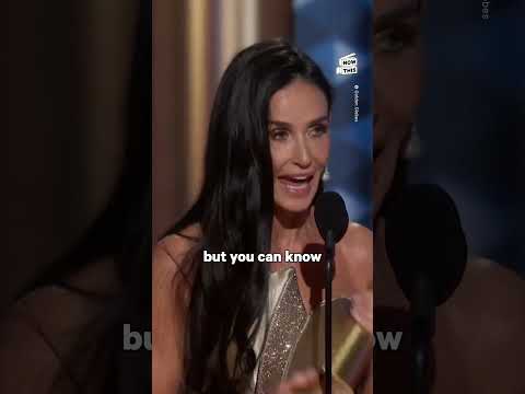 Demi Moore's First Golden Globe Win