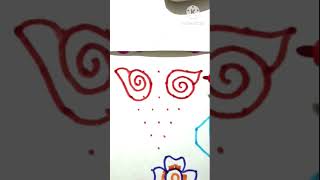 shankhu muggu/ small shanku kolam 7*1 #shorts #trending