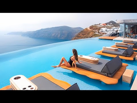 CAVO TAGOO Hotel Santorini (Imerovigli, Greece) - Stunning Sunset - 4K Travel Vlog