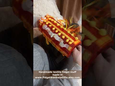 Handmade Textile Fidget Muff for Elderly | Perfect for Dementia & Alzheimer's Patient