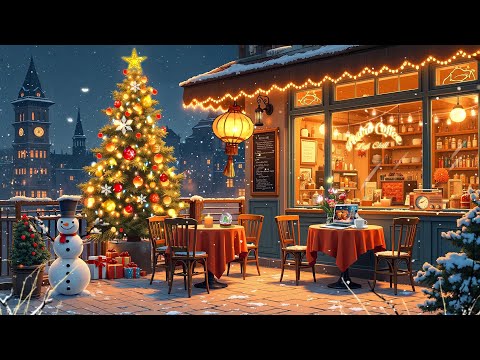 Christmas Cafe ❄️ Make Happy Time with Lofi Christmas & Lo-fi hiphop Mix ~ Chill/Study Winter Corner