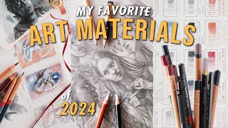 ✦ favorite art supplies of 2024 for drawing and sketching ✦ portrait sketch process ✦